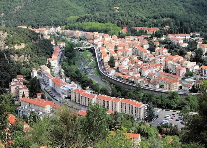 Cosy Avec Balcon Et Parking, A 50m Des Thermes D'amelie-les-bains - Fr-1-703-136 Apartament *